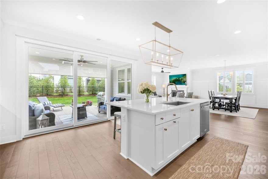 Heres Opportunity to Tour This Home: Open House Sunday 1 to 3; 2024 Classica Coronado plan, rare park-side setting, main-level guest suite, and covered outdoor living. Experience elevated living in Arden Mill in this exceptional 2024 Classica Homes Coronado American Cottage from the Signature Designed Home collection. Perfectly positioned beside one of the community’s pocket parks, this luxury Fort Mill home offers a rare blend of designer finishes, everyday comfort, and the indoor-outdoor lifestyle today’s buyers want.

The open-concept floor plan is anchored by a chef’s kitchen featuring sparkling quartz countertops, a striking zellige tile backsplash, and an oversized island with seating for five. Wide-plank hardwood floors, plantation shutters, curated designer lighting, abundant natural light, and motorized blinds create a polished yet welcoming feel throughout the main living spaces.

The primary suite is a private retreat with a spa-inspired bath and elegant boutique-style dressing room, while the main-level guest suite offers comfort and flexibility for visitors or multi-generational living. A dramatic oversized slider opens to the covered patio, extending the entertaining space for quiet evenings, wine with friends, or effortless gatherings year-round.

One of the home’s most special features is its rare park-side setting. The tree-lined yard flows directly into the pocket park, creating a beautiful green backdrop and an expanded outdoor living experience rarely found in the neighborhood. Located just minutes from Kingsley, Baxter Village, downtown Fort Mill, and highly regarded Fort Mill schools, this home delivers the perfect blend of luxury, location, and lifestyle.