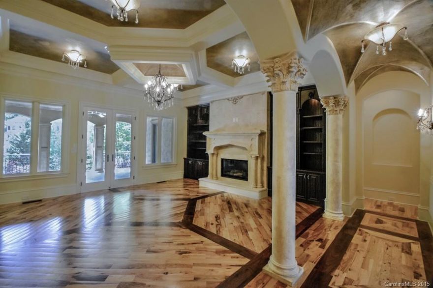 European inspired home radiates warm allure & sophistication. Incredible design & great floor plan, exterior & interior transitional spaces rich in fluidity w/capacity to enjoy & entertain. Chef's dream kitchen, elegant dining room, rich appointed study w/built-ins, luxurious master suite w/grand bath, media w/wet bar.