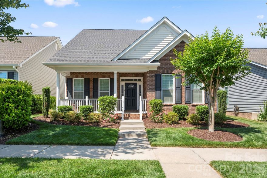 This charming ranch home, located in the Bailey’s Glen Active Adult Community, is a must-see. Enter through the covered front porch to experience the kitchen which features granite countertops, a gas range, additional bar-top seating, and opens into the dining area — ideal for both everyday living and entertaining.

The primary suite offers dual walk-in closets and an ensuite bath with a walk-in shower, while the conveniently located laundry area just outside the suite adds everyday ease. Enjoy relaxing in the sunroom with direct access to the outdoor patio. Two additional bedrooms and a full bath complete this thoughtfully designed floor plan.

Residents of Bailey’s Glen enjoy access to an outdoor pool, pickleball and tennis courts, bocce ball, a game room, fitness center, library, putting green, and more. The community also offers a full calendar of daily clubs, social events, and activities — see the attached activity calendar for details. As an added bonus, lawn maintenance is included in the HOA dues.

Conveniently located near shopping, dining, and medical facilities, this home offers the perfect blend of comfort, convenience, and active community living.