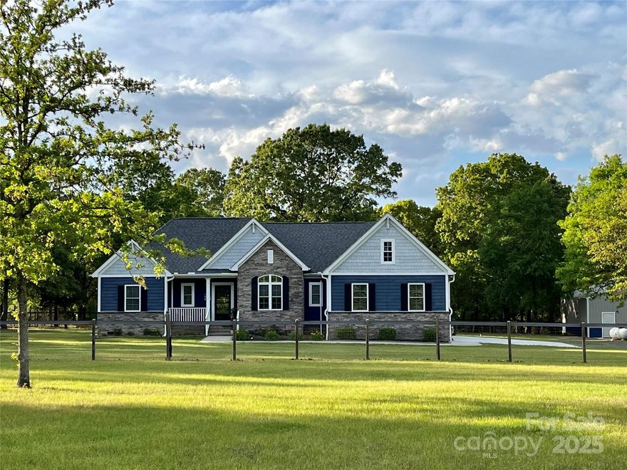 Welcome to one of Camden's finest equestrian communities! Home of the Carolina Cup! This beautiful move-in ready Ranch is sitting on 11.5 acres. Home section & driveway is completely fenced in with pastures surrounding all sides. Three gates allow for separating pastures if desired. Home is strategically laid out to utilize every square inch of space. Open floor plan with split BR plan. Perfect for entertaining on the oversized island. It is equipped with a whole house Generac generator so you are never without power/water. Screened porch for relaxing and entertaining by the pool. Chicken coop for your feathered friends. Irrigation System. A 30x30 enclosed shop that serves many purposes! 900SF of heated/cooled space has been spray foam insulated. A 10x34 lean to for additional parking/storage & a 20x40 rear lean to perfect for tractor/mower parking or horse stalls w/concrete walkway all the way around. Five miles of walking/riding trails exclusively for residents of HH. Agent is owner.