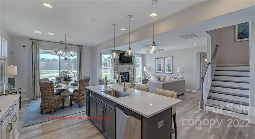 MLS #3931595 ~ REPRESENTATIVE PHOTOS ADDED. Summer Completion!  The Waverly is a captivating floor plan with a first floor guest suite and dining room,  spacious gathering room with fireplace and a bright open kitchen allowing plenty of entertaining power. The second floor owner’s suite connects to the spa bath with  dual vanities, tile shower and two large walk-in closets. A spacious loft makes for a great play space or media room while the three additional bedrooms offer plenty of private space for everyone. Structural options added include: Tray ceiling in owner's suite and dining room, fireplace, bedroom with full bath in lieu of flex, expansive owner's shower, shower at bath 4, covered outdoor living area, windows at owner's suite, loft, dining room, casual dining and bedroom 4.