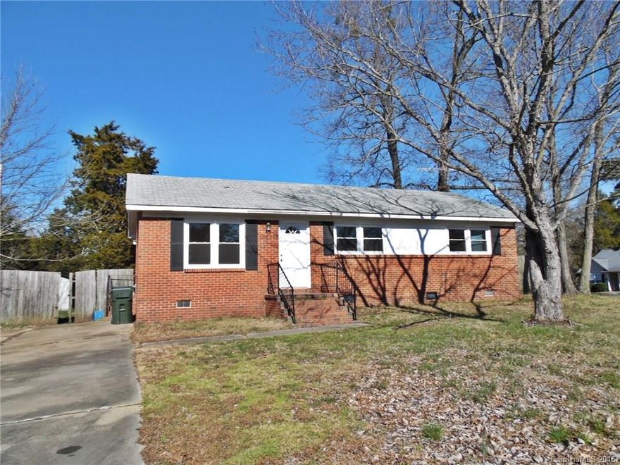 Move-in ready and inviting, this 3 BR full brick ranch offers an updated kitchen and bathroom, newer windows and doors, a fenced backyard on a corner lot, hardwood floors, spacious deck for relaxing or grilling, and a detached storage building!  HVAC is only 4 years old.  Home has been well-maintained and is located with easy access to the interstate, Cherry Park and its quiet walking trails, shopping, dining, schools, and more.  Own for less than a rent payment!