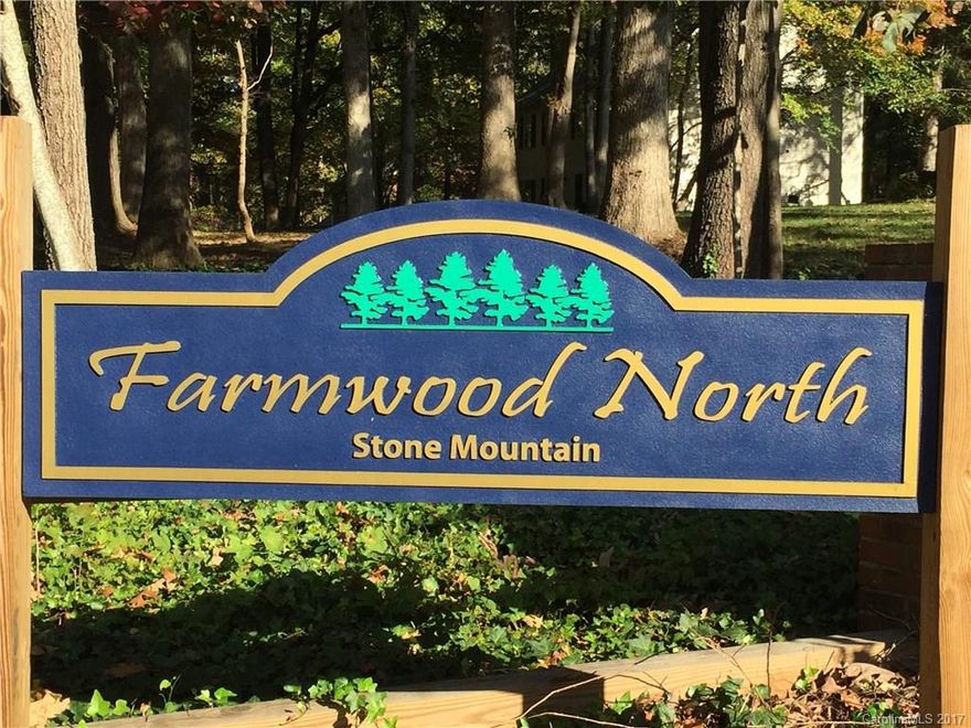 Large Lot for sale in Stone Mountain section of Farmwood North. Build the home of your dreams in this neighborhood, a hidden gem in North Charlotte with large wooded lots and no mandatory HOA. Easy access to I-485, I-85 & I-77, close to Concord Mills, UNCC, and the proposed mixed-use development of Farmington. Water and Sewer available, no tap fees!