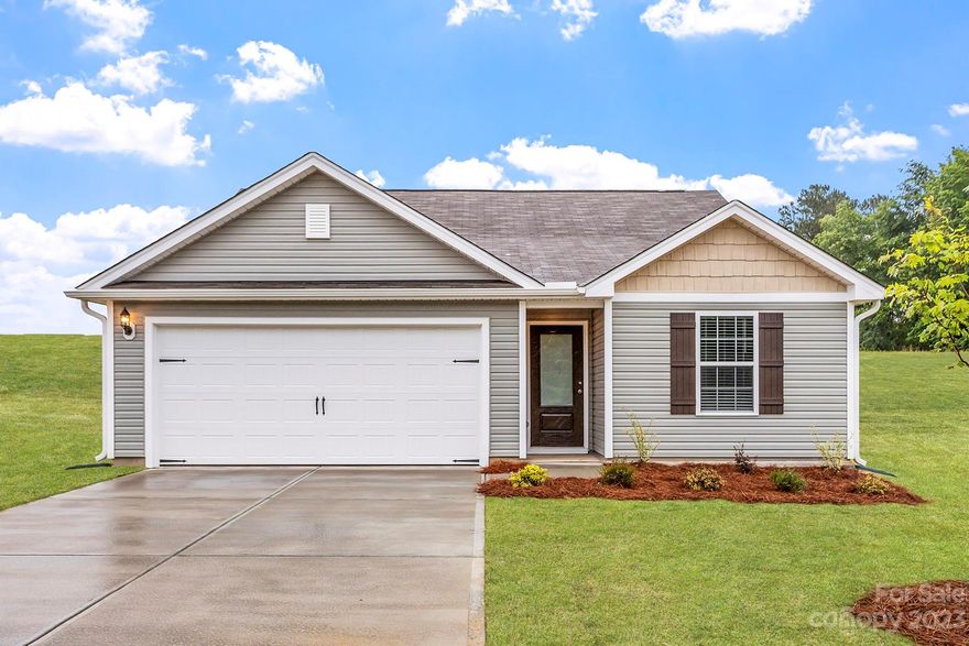 This 3-bedroom home has an appealing layout with a large living room that opens to the kitchen and
dining area. The sliding glass door in the living room offers views of the private back yard. This home
includes luxurious upgrades at no added cost. A full suite of energy-efficient stainless-steel Whirlpool®
kitchen appliances, incredible granite countertops, 36” upper wood cabinets with crown molding and a
Wi-Fi enabled garage door opener are just a few of the modern upgrades that come standard