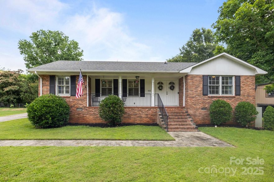 Welcome home to this move-in ready 3 BDR, 2 BTH classic brick ranch in the award-winning Fort Mill school district! This home has been thoughtfully updated with modern finishes while keeping much of it's original charm. You'll love the double-door entry, foyer, and cozy family room with a real wood burning fireplace, perfect for relaxing evenings. The updated kitchen features newer cabinets, SS appliances, lighting, and quartz countertops. The open floorplan also includes living and dining areas, great for entertaining. The primary bedroom suite includes a remodeled private bath complete w/barn doors, and two additional bedrooms offer space for guests or a home office. Enjoy the outdoors in the fully fenced, big backyard, great for gardening, pets, gatherings, or to simply unwind on the large patio after a long day. Located just minutes from shopping, dining, parks, and easy access to I-77, this home offers the perfect blend of comfort, style, convenience, and value. And no HOA fee!