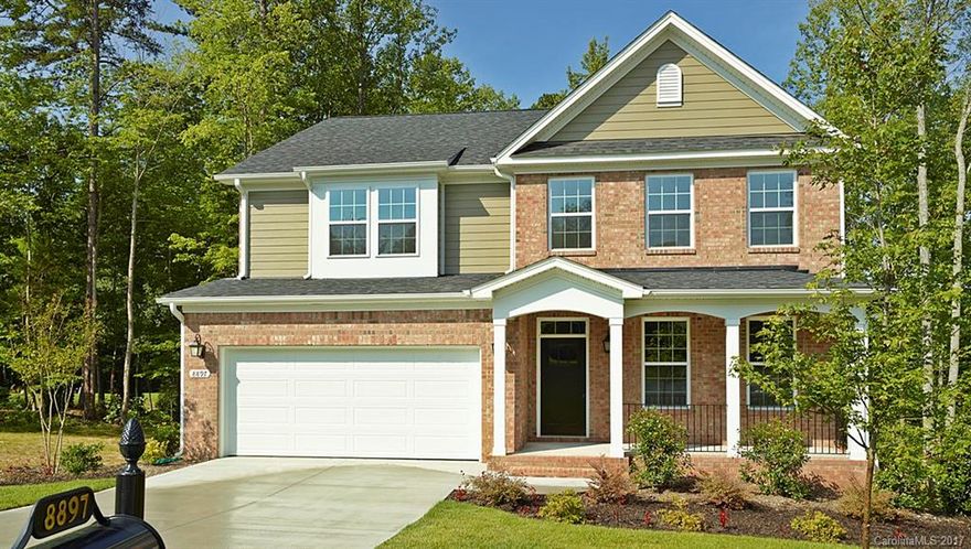 Representative Photos, HUGELY POPULAR HAMPSHIRE Plan! Custom Finishes include: Granite, Hardwoods, Stainless Steel, Ceramic Tile, Butlers Pantry, Tray Ceiling, Coffered Ceiling, Fireplace, Wooden Handrails and Iron Spindles, and Covered back Patio. Located in the center of Walnut Creek - one of the Charlotte regions best selling neighborhoods. An easy 2 block walk from the Pool, Clubhouse, Fitness Center and Playground.