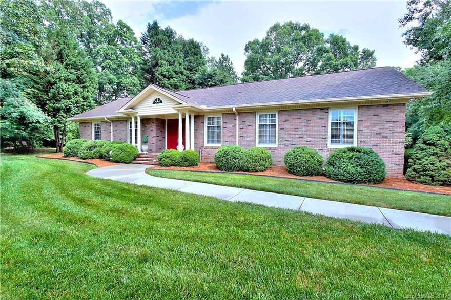Beautiful brick ranch in South Clt near Cedarwood Country Club, Raintree Country Club & William R Davie Park. NO HOA! Quiet cul-de-sac lot. Refinished deck with functional hot tub. Huge attic with cedar lined closet and mirror insulation. Large 16x12 heated/cooled storage shed. Sideload garage opens into cozy sunroom. Spacious laundry room/office with built in desk and plenty of storage. 60" 4K TV included w/Boss surround sound. Multiple cameras on the exterior. BBQ w/dedicated gas line. & more!