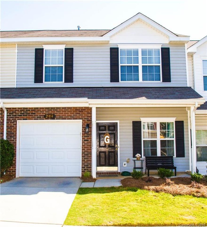 This well appointed, 3br/2.5BA townhome is located in the desirable Cascades neighborhood.  This one owner home has been meticulously kept. The open concept floor plan has brand new hardwood floors, spacious rooms, gas fireplace, den, great room, and private patio great for weekend grilling!  Carpet allowance will be provided for upstairs with an acceptable offer.  Conveniently located to I-77, Riverwalk, Ann Springs Greenway, and Baxter Village.  This won't last long!