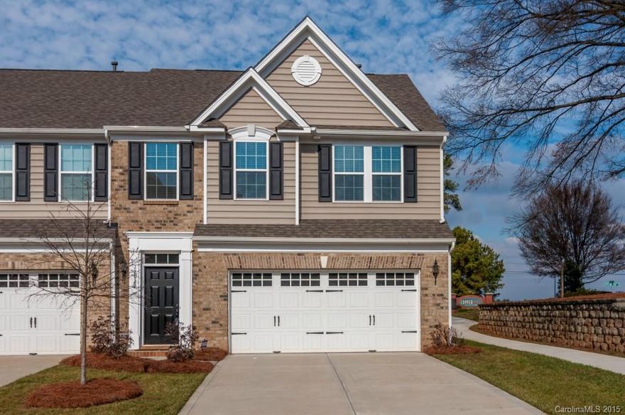 Great price and great opportunity to live in a stellar school district!  Open Floor Plan with beautiful kitchen that has not 1 but 2 pantries.  Spacious attached 2-car garage. Gas log fireplace in Great Room has surround sound and also in the Master Bedroom. Upstairs Master Bath has jetted tub.  Home in nearly new condition with builder's 2-10 Warranty still in place! Near to shopping, restaurants and I-485.  SELLER OFFERS 1-YR HOME WARRANTY.