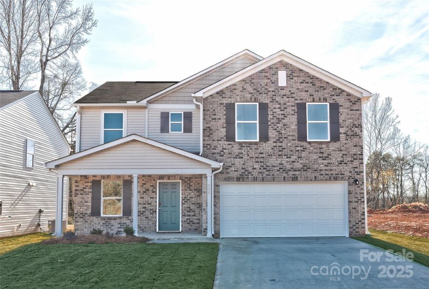 "Welcome to your dream home in the Frey Creek. The stylish Essex Plan this is a 2-story gem offers a spacious open layout perfect for entertaining and everyday living. The inviting kitchen features elegant cabinetry, quartz countertops and stainless steel appliances, including a range with a microwave hood and a modern dishwasher. The main floor also includes a versatile flex room and a chic half bathroom for guests.
Upstairs, unwind in the tranquil primary suite with a  en-suite bathroom and a generous walk-in closet. Three additional bedrooms with walk-in closets share a full bathroom. A cozy loft and a convenient walk-in laundry room enhance functionality. Energy-efficient Low-E windows and a one-year limited home warranty complete this exceptional home.  "