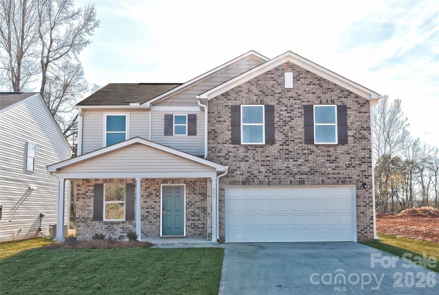 "Welcome to your dream home in the Frey Creek. The stylish Essex Plan this is a 2-story gem offers a spacious open layout perfect for entertaining and everyday living. The inviting kitchen features elegant cabinetry, quartz countertops and stainless steel appliances, including a range with a microwave hood and a modern dishwasher. The main floor also includes a versatile flex room and a chic half bathroom for guests.
Upstairs, unwind in the tranquil primary suite with a  en-suite bathroom and a generous walk-in closet. Three additional bedrooms with walk-in closets share a full bathroom. A cozy loft and a convenient walk-in laundry room enhance functionality. Energy-efficient Low-E windows and a one-year limited home warranty complete this exceptional home.  "