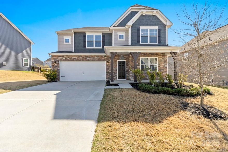 Better than new in Killian Creek! This pristine home features a main-level guest BR w/ full bath, a private home office w/ French doors & a convenient half bath. LVP flooring extends through the main living areas of the home and blinds cover each window. The open-concept layout connects the gleaming white kitchen—complete with breakfast bar—to the spacious family room w/ a warm gas log fireplace, perfect for everyday living. Formal dining room & breakfast area offer endless options for entertaining. Upstairs, the luxurious primary suite boasts a soaking tub, tile shower, and walk-in closet. Three additional bedrooms plus a recreation room provide living & flex space to meet your individual needs. This home is Energy Star certified for efficiency and comfort. Enjoy an established yard w/ green grass & mature landscaping. This large, level yard  is ready for playtime, pets, and outdoor fun!  Close proximity to Verdict Ridge Golf Course where membership opportunities can be explored.