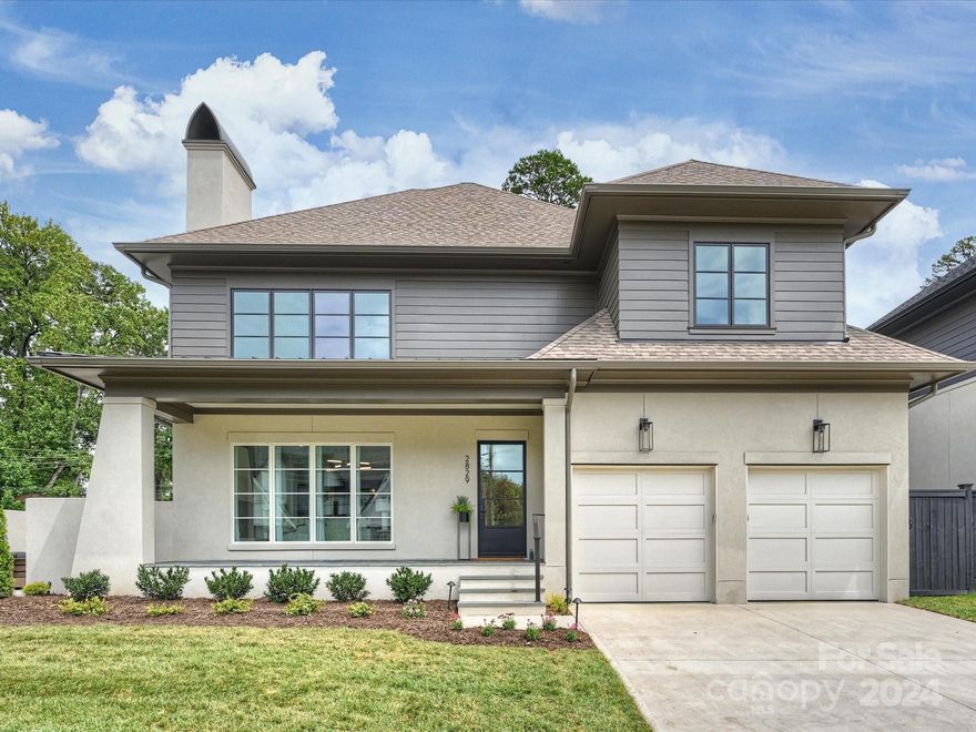 Welcome to 2829 Irby Drive, located in the final phase of the Greenway Townes Development near Freedom Park! Built by McCormick Custom in 2024, this home has it all, and truly lives like a single family residence! The large steel door welcomes you right into this open concept floor plan. Featuring a primary on the main level, with an oversized primary bathroom & closet (w/ laundry hookup) as well as an elevator for access to both floors. Professional grade Sub-Zero/Wolf appliances, custom reeded wood range hood/cabinetry with quartz countertops make the kitchen a chef and entertainer's dream. The second floor features a bonus room w/ wet bar, a dedicated office & three additional bedrooms all with their own en-suite bathroom. Exterior features include a front sitting porch, large/private courtyard w/ grilling station, in-ground irrigation & landscape lighting. A short distance to all that Freedom Park, Park Rd Shopping Ctr & Selwyn Ave have to offer!