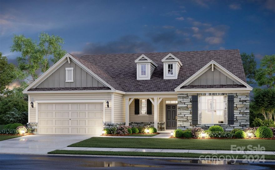 Welcome to this stunning 3 bedroom ranch nestled on the scenic grounds of this prestigious golf course community. This immaculate home boasts a gourmet kitchen with top of top-of-the-line appliances, perfect for entertaining and culinary enthusiasts alike. The spacious layout includes a versatile flex space that can be tailored to suit your lifestyle, whether as a home office, gym, or playroom. With a side load garage adding convenience and curb appeal, this property offers the ideal blend of luxury and comfort in a picturesque setting. Don't miss this exceptional opportunity to live in style on the fairways.
