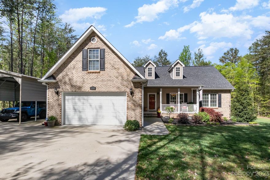 A must-see, indeed. This beauty features a spacious front porch and patio. Meticulous landscaping and additions all around. It has two sheds and a gathering spot for entertainment. It features a sprinkler system to keep the grass moist throughout the year and a parking shed for an RV. The RV has access to sewer and an electrical set-up outlet connected to the main house. A bonus room on the top floor for your enjoyment and spacious bedroom and bathrooms. Gourmet kitchen with granite countertops