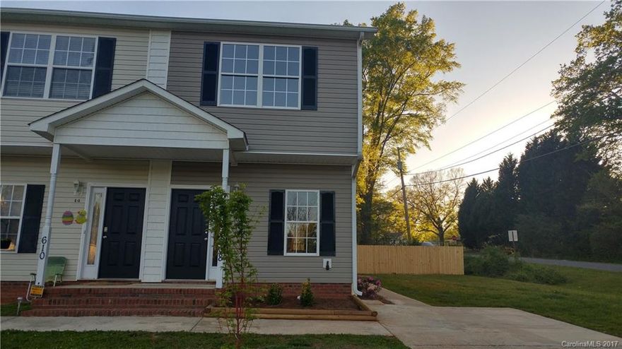 Townhome has three bedrooms and two full baths and one half bath. Has all new carpet through out the home. Has new stainless steel appliances. Complete with new ceiling fans. Master bedroom has a walk in closet. The yard has a privacy fence in the back. A nice covered porch in the back for entertaining. Ready to move in an call home. There is NO HOA dues with this townhome.  Call for appointment today.