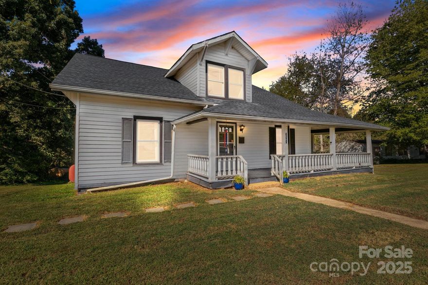 Welcome to this charming 3-bedroom, 2-bath home in the heart of Granite Falls. Situated just minutes from downtown Granite Falls and Highway 321, this property combines small-town charm with convenient access to nearby amenities.
Step inside to discover a light-filled main floor featuring a spacious living room with a cozy fireplace, a sunroom perfect for morning coffee, and a dining area that flows seamlessly into the kitchen. The main level also includes a primary bedroom, full bath, and laundry area, providing comfort and functionality.
Upstairs, you’ll find two generously sized bedrooms and a full bath, creating a private retreat for family or guests. Outdoor living shines with a welcoming front porch and a side porch ideal for entertaining or simply enjoying the peaceful surroundings.
An added bonus is the exterior storage, offering ample space for tools, hobbies, or seasonal décor. With its thoughtful layout, natural light, and extra storage, this home is a true Granite Falls gem