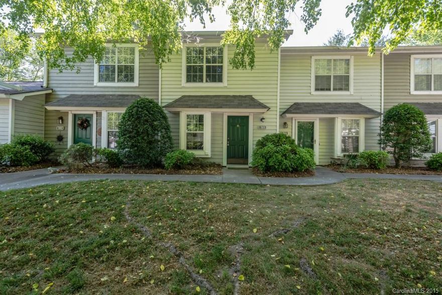 Cute as can be! This condo features new paint throughout, a new stove, updated fixtures and lighting, stained kitchen cabinets. Enjoy privacy with the wooded back yard and enclosed patio. Good sized bedrooms upstairs & Master has walk-in closet. Sits in a prime location near I-77, shopping, restaurants, and award-winning Fort Mill schools. Live carefree with all maintenance & yard work handled for you. Pool, pond, walking trails, golf course, playground, tennis courts. HOA includes water & trash