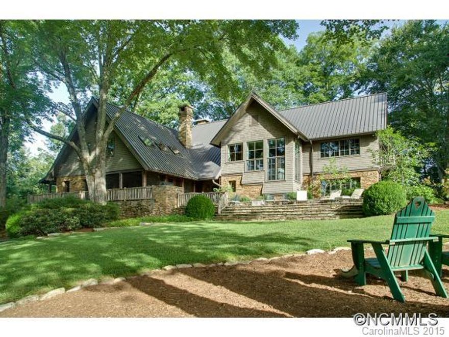 The Platt Architecture designed main house, with 5 en suite bedrooms and crafted with the finest natural materials, is the centerpiece of this authentic estate farm situated on the French Broad River, just 5 miles from downtown Brevard. Steps away is the 2 bedroom + sleeping loft guest house. Enjoy swimming/tubing in the ponds and river, tennis, horses, and hiking. Rolling terrain plus flat farmland. An unparalleled, generational opportunity.