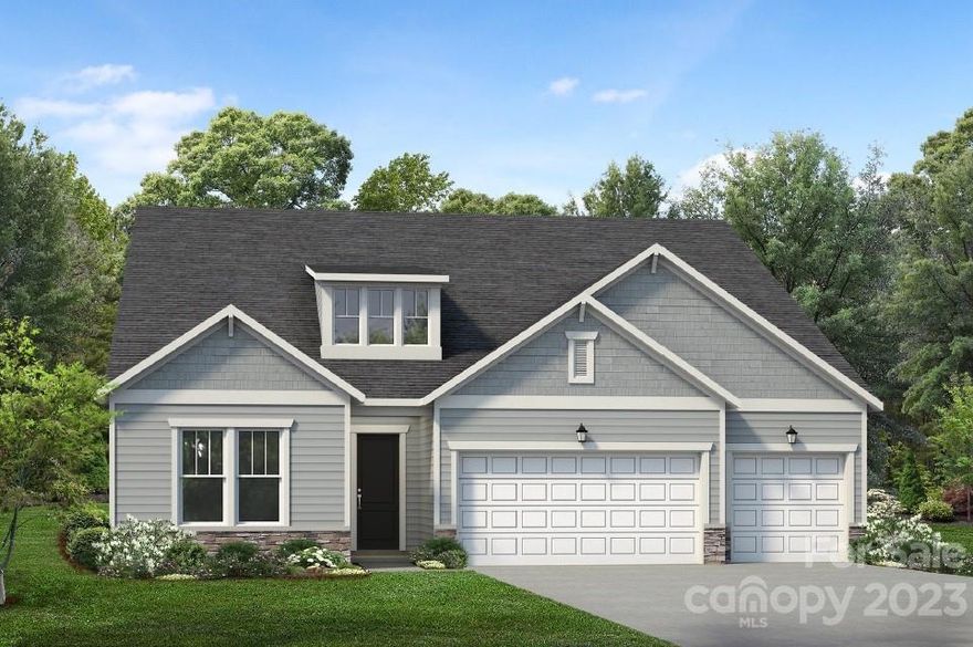 This new construction home is a perfect gem! The kitchen is truly the heart of the William Elite home design. Overlooking the expansive great room, casual dining area, and spacious covered patio, the well-appointed kitchen is complete with a large center island with breakfast bar, plenty of counter and cabinet space, and an ample walk-in pantry. Complementing the majestic primary bedroom suite are a large walk-in closet and luxurious primary bath with dual vanities, a spa-like shower with seat, linen storage, and a private water closet. Secondary bedrooms, one with private bath, the other with shared hall bath, feature roomy closets. Additional highlights include a generous flex room next to the great room, a convenient everyday entry with adjacent laundry, and additional storage. Secluded on the second floor is a generous loft with another large bedroom and full hall bath.