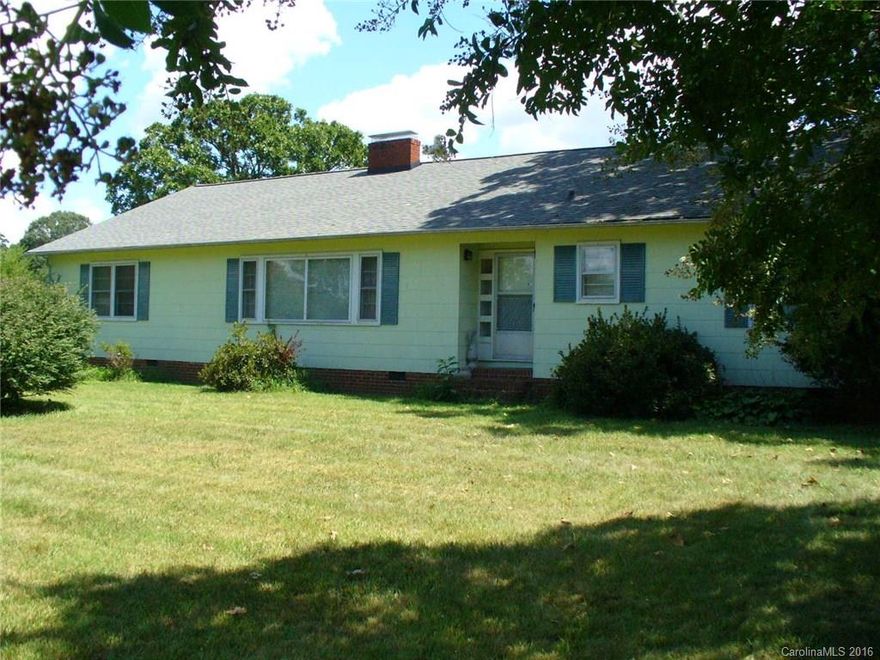 Large ranch on 5.11 acres with screened porch and several outbuildings. Home has formal living room, dining room, den with fireplace, screened porch and unfinished basement. Home is being sold as is and needs work. There are several old buildings and barn on property. Tax is estimate as it was split off from 54 acre tract. Measurements to be verified.