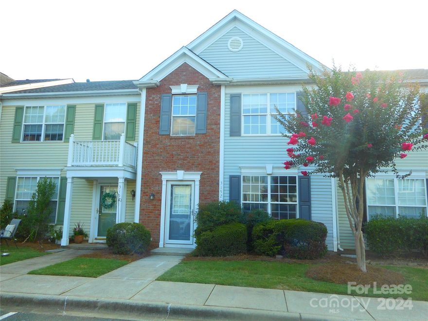 South Charlotte townhome. Very nice partial brick front town home in popular Willowmere community. Close to shopping, fitness facilities, restaurants, I-485 and amenities. Fenced back patio for privacy. Dedicated Parking spots directly in front of building. Three bedrooms, 2 full and 1 half bath. Community clubhouse, playground, pool & tennis. Spacious floor plan with wood floors in kitchen, great room and breakfast area. Fireplace in living room. Cathedral ceiling & garden tub in master. New paint and upgrades .