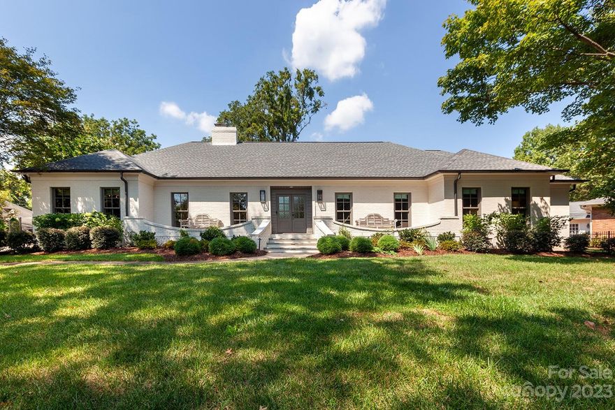 A stunning renovation/addition, 2300 Thornridge offers luxury one-level living w/a resort-like backyard. Heated, saltwater pool w/spa & infinity edge, travertine & turf patio, plus a pool cabana (plumbed for kitchen) & outdoor pool bath. Inside, a foyer w/tray ceiling leads to the dining room w/cast concrete fireplace, & a cozy den. The new kitchen has a quartz waterfall island, 48 inch range w/double oven, custom soft close cabinetry & opens to the living room. It has a tray ceiling, a fireplace, custom wall treatment & sliders to the backyard. There are four bedrooms, & four brand new baths inside, including the primary suite w/spa-like bath w/soaking tub/shower/private laundry & dressing room w/built-ins. New roof, new windows, new tankless H20, designer lighting and wallpaper, & the list goes on. Can be sold furnished. 2-car detached garage, plus newly-poured drive with remote controlled gate. Welcome home!