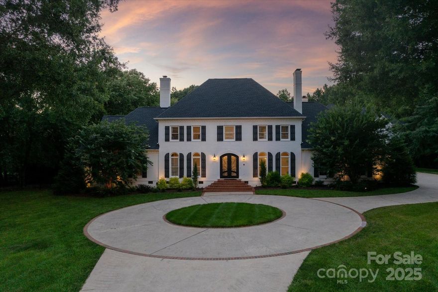 Beautiful estate home in popular Walden at Providence community situated on a premium 2.4 acre cul de sac lot. Main home features 5 bedrooms, 3rd floor bonus room + 4 car garage. Secondary residence (built in 2022) includes 1782 of living space + a 2 car garage. Main home has a lovely GRAND feeling & features a stunning foyer  w/marble floors & designer wallpaper.  2 story vaulted Great Room includes a wall of windows + fireplace. Main floor also includes a private office + guest suite w/ full bath. Upstairs features a primary suite with sitting area & adjoining balcony + oversized walk in closets. 2nd floor also includes 3 additional bedrooms + 2 full baths. The 3rd floor offers 560sf of additional flex space. The secondary residence features a lovely white kitchen with quartz tops & backsplash, ss appliances including a gas range. 2nd floor features a primary suite with his & her closets, primary bath + laundry room. Amazing grounds featuring a fenced private backyard with pool.