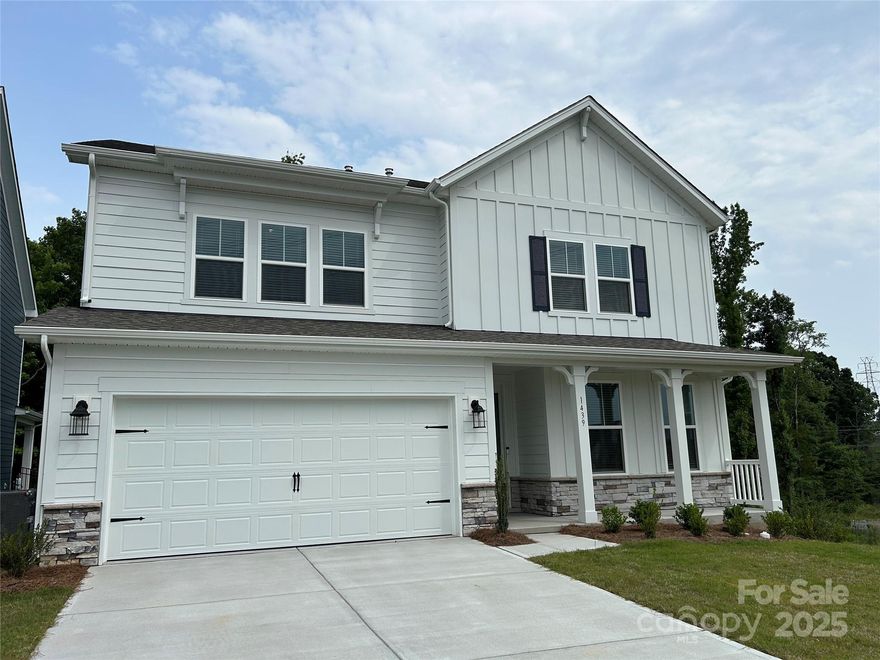 MLS#4232289 New Construction, Ready Now! The Elizabeth at River Falls is a stunning new floor plan designed for modern living, featuring an open-concept layout that blends style and functionality. The spacious great room flows effortlessly into a well-appointed kitchen and inviting outdoor living space, making it perfect for entertaining. A first-floor guest suite with easy access to a full bathroom offers comfort and privacy, while a dedicated study and cozy fireplace add warmth and versatility. Upstairs, an extraordinary owner’s retreat spans the rear of the home, accompanied by a spacious loft, two additional bedrooms, a full bathroom, and a conveniently placed laundry room for added ease. Thoughtfully designed with convenience in mind, the Elizabeth is a home that truly stands out. Structural Options Added Include: Shower's in Secondary Baths, Windows at Primary Suite, Study, Fireplace, and Covered Outdoor Living