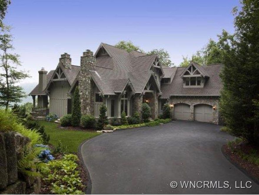 Spectacular views and privacy. Flat grounds surround home, a French Mountain Style masterpiece, open, highly detailed, flowing to spacious covered deck with fireplace. Master and master bath have fireplaces. Library/office with fireplace, Entertains beautifully with ample parking. Many vaulted beamed ceilings, bonus room upstairs, billiard/game room,exercise room, art studio could be media room, vast storage,offered on two platted lots.gated area