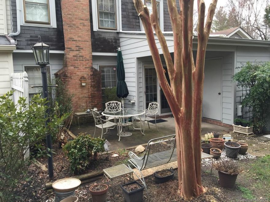 Remarkable home and well maintained. Crown Molding throughout, Ceramic tile in KT and Master Bath. All Rooms are large and a great floor plan. Open kitchen, separate den w/fireplace, wonderful master suite, large closets. Plant shelves in BR. The back patio is so nice and relaxing.  This is a very relaxing lifestyle and close to shopping, Harris Teeter. Over 200sq ft.  Refrigerator, washer and dryer to remain. New water heater and disposal.
Roof being replaced by HOA in August.