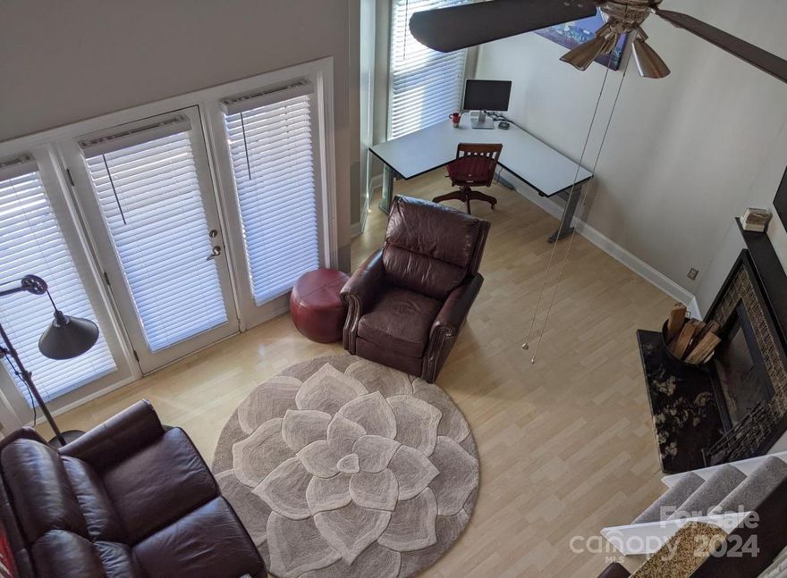 Experience urban living at its finest in this 1 bedroom condo conveniently located near Uptown Charlotte and the home team's practice field. This stylish home offers the perfect blend of comfort and convenience just a stone's throw away from entertainment, nightlife and work. The kitchen opens to a spacious two story living room with hardwood floors. Retreat to the second story loft that allows for a bonus space. The bedroom has carpet, walk in ensuite bathroom. In unit washer and dryer access and comes fully furnished for the tenant.