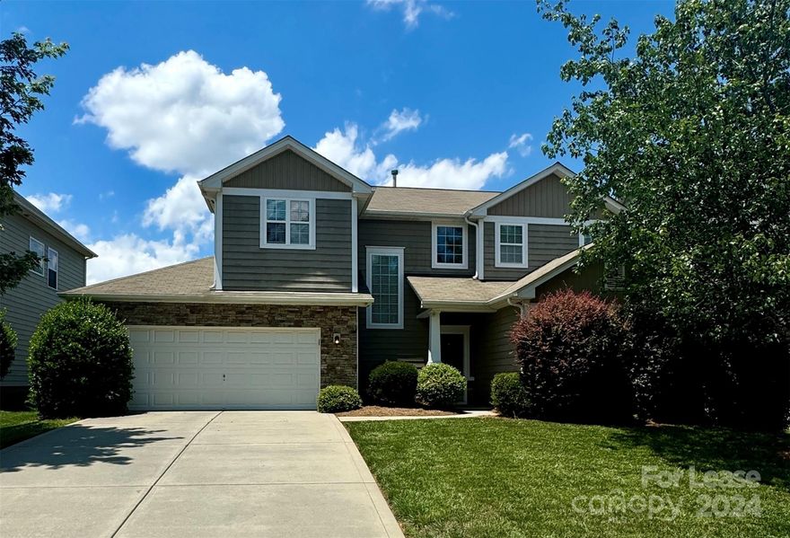 4-bedroom, 3-bathroom house with 2411 sq ft of living space. This home offers ample room for relaxation and entertainment. The modern kitchen features granite countertops and a large island, which are perfect for preparing delicious meals and hosting gatherings: main floor office/bedroom and full bath. The spacious layout and abundant natural light create a warm and inviting atmosphere throughout the home. The second floor consists of the primary bedroom and three spacious secondary bedrooms. The lush fenced backyard, with a screened porch and oversized patio, is ideal for outdoor activities and leisure. Conveniently located in a desirable neighborhood, this property offers easy access to shopping, dining, and entertainment options.