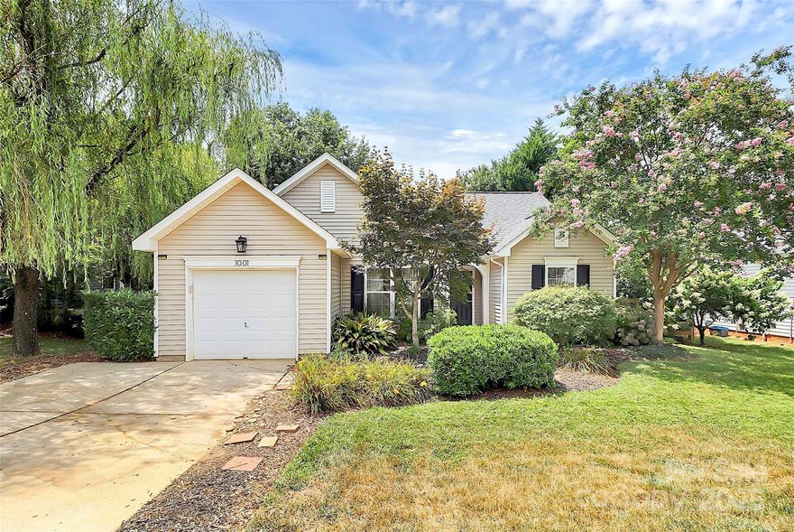 If you are looking for updated, modern style coupled with outdoor living and riverfront accessibility, then look no further than this gorgeous, well-kept ranch home in Rocky Meadows. This bright and cheery 3 bedroom/2 bath home has vaulted ceilings, built-ins, and tons of natural light. Solar panels installed (2020) on the architectural roof (2019, per previous owners), keep electricity bills low. This open-concept living space is perfect for gathering friends and family, or just enjoying a simple life at home. Outdoors, there are multiple fruit trees, a stylish pergola, and a brand-new fence with gated path access to the Rocky River where you can enjoy nature daily. Solar panels will be paid in full by the seller at closing, so the buyer will NOT need to take on the solar loan, but will be able to reap the benefits of having solar panels. Duke Energy will charge a small monthly connection fee + any overage billed for the amount of energy used that the solar panels do not cover.