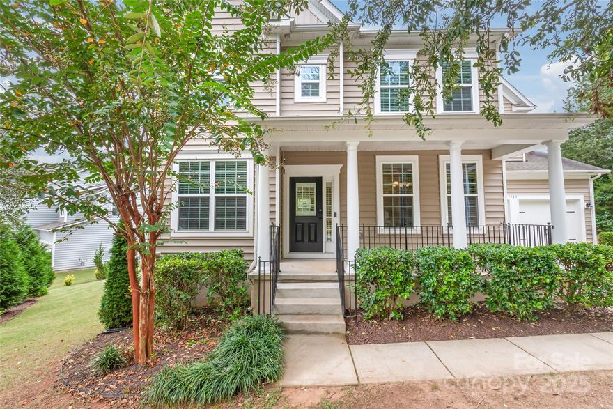 Fantastic, beautiful home in Stowe Pointe is waiting for you! This Fenton model, built by Lennar, boasts a Butler's Pantry, a spacious island with granite countertops, a 5-burner gas range, travertine backsplash, and a pantry. Elegant details include a fireplace with a granite surround, wrought iron stair rails, and crown molding with picture frame accents in the Dining Room. This spacious home is as beautiful as it is inviting. Dedicated office with a glass French door, built-ins, shelving, a desk, and upgraded Quartz counters. The Primary suite is HUGE! There is also a mother-in-law MIL suite featuring built-ins, a Murphy bed, and a full bath accessible via a separate back staircase. Entertain effortlessly in the large backyard from the spacious deck. You'll love the mature trees, 22 evergreens, and the peach tree in the yard! Features whole-house water filtration plus reverse osmosis drinking water. The kitchen is plumbed for a coffee/espresso machine. SOLAR PANELS! Stowe Pointe community offers a pool, walking trails with dog waste stations, and a playground. Private lot with a protected lot behind. Conveniently located in the heart of Belmont, near Charlotte Douglas Airport, with an easy commute to I-485! A must-see!