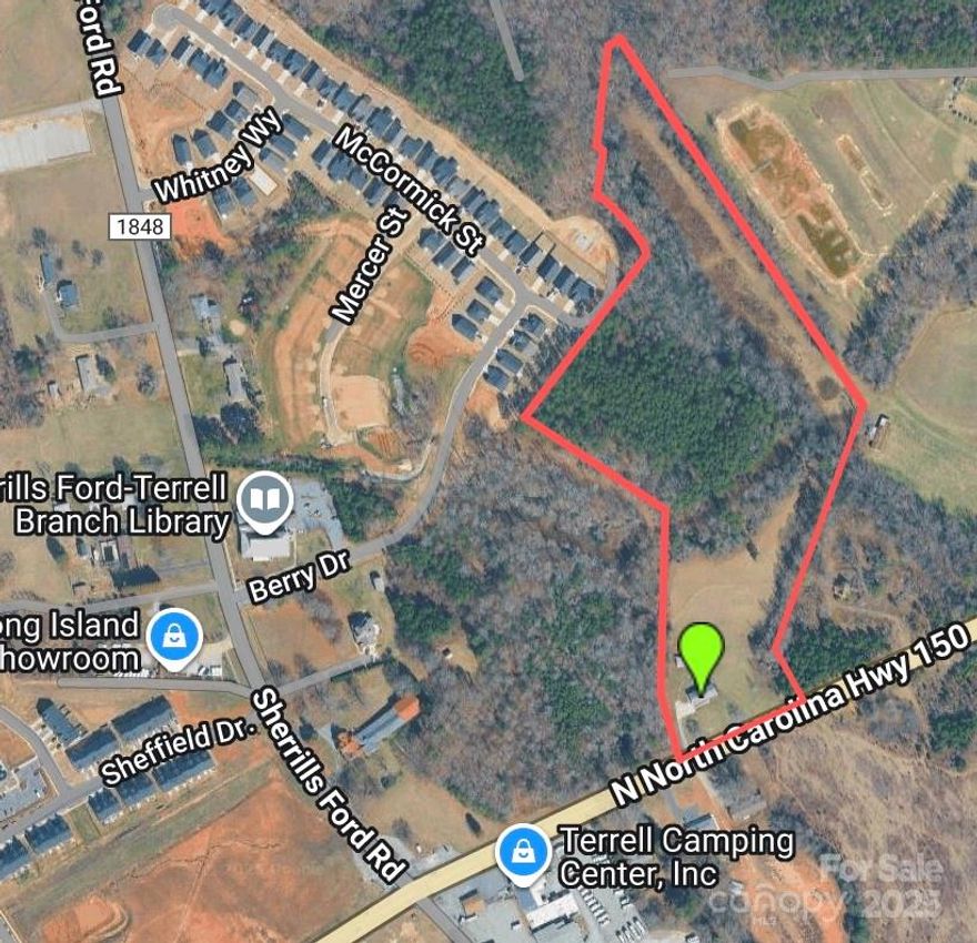 2 Parcels equaling 17.62 Acres.  349 ft HWY 150 frontage.