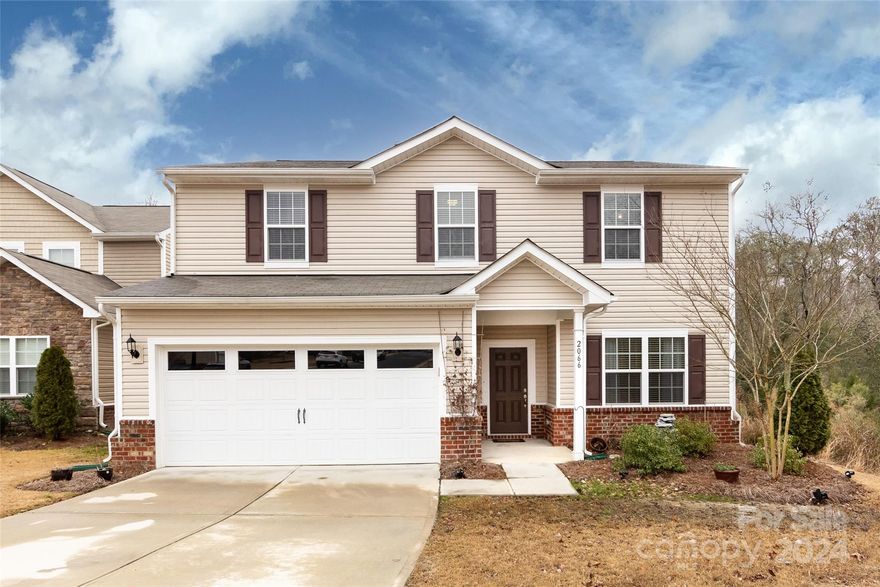 This home was brand new in 2019 and has been meticulously maintained over the past few years. Located in a quiet cul-de-sac on a corner lot with plenty of upgraded features. This floorplan includes a 4th bedroom, upgraded primary bathroom with large walk-in shower and granite counter tops. The kitchen includes Whirlpool stainless steel gas oven with vent hood and added island. Beautiful 6" laminate wood floors throughout the main level, great room open to the kitchen with a slate surround fireplace. Laundry upstairs for convenience along with spacious loft which can be used as an office or play area. This lot offers tons of privacy and will always stay the same. Fenced backyard and upgraded patio are perfect for outdoor entertaining. Conveniently located for plenty of shopping and dining. Easy access to highway 521 for travel towards Charlotte or Lancaster. This home has it all. Don't miss out on this opportunity!