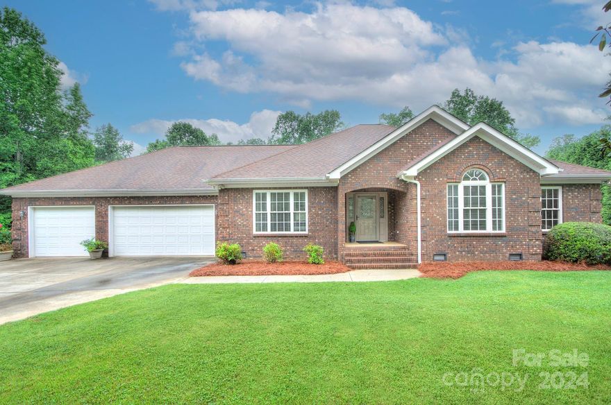 Welcome home to this beautiful full brick single story home on 1.3 level acres.  Home has been meticulously maintained by single owner and has a fresh coat of paint, clean windows and years of love waiting for new buyer.  Wood floors through most of house.  Bathrooms boast tile.  Formal and casual dining areas also provide flexibility to turn formal dining into an office/study.  Seller added 14x17 flex/rec area (this area is unfinished and not permitted). There is a direct gas heater (to convey) and just need A/C added (seller will not make additional updates/updgrades). This would make an awesome craft, home school or play space for new owners.  Storage building is 12x20 and sold as is.  Kitchen w/ ample cabinet & counter space (all appliances in house convey).  Community does not have an active HOA.