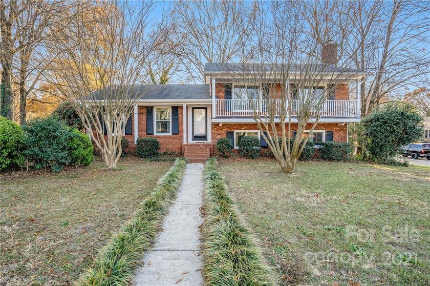 This Charlotte one-story home offers a two-car garage.