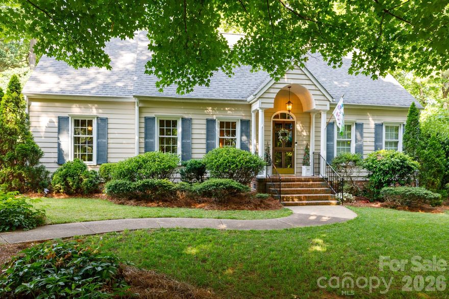 Welcome to this picture-perfect, immaculate home nestled in Shadowbrook subdivision. From the moment you follow the curved front walkway up to the charming arched entryway, you will feel right at home. Inside, gleaming hardwood floors guide you through a thoughtful layout. Cozy up in the family room beside the classic wood-burning fireplace, flanked by elegant built-in cabinetry, or host memorable gatherings in the formal dining room. The bright kitchen serves as the heart of the home, complete with a walk-in pantry, sunny breakfast area, and seamless access to the rear deck—perfect for year-round outdoor enjoyment. The main-level primary suite offers a private retreat, featuring a walk-in closet, dedicated vanity space, and a unique bathroom setup with both a traditional tub/shower combo and a convenient second shower. Upstairs, the home opens up to a versatile loft space that can easily adapt into a home office, playroom, or media den, alongside three spacious bedrooms and a full bath. You will never run out of space thanks to a massive walk-in storage room tucked upstairs. Outside, the beautifully landscaped, fully fenced backyard features a matching storage building and a built-in gas grill hookup, creating a private oasis ready for weekend barbecues.