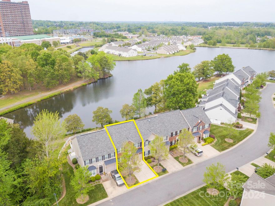 Gorgeous 3BR/2.5BA waterview townhome in highly sought after Wellsley Ford subdivision! Situated on a premium lot with patio overlooking stunning Hertiage Lake! Amenity-rich community with clubhouse, two pools, kiddie pool, playground & walking trails! This property has been meticulously maintained & recently upgraded with new carpet, paint & elevated light fixtures. Living room, breakfast nook & kitchen flow seamlessly into one another creating the perfect open-concept living space. NEW SS appliances installed! Upon entry, notice french doors leading into the formal dining-- Can also function as an office. Upstairs, 3 spacious bedrooms await! Primary suite features tray ceiling, walk-in closet & ensuite bath with large soaking tub. 2 secondary beds share their own full bath. AWARD WINNING FORT MILL SCHOOLS! IDEAL LOCATION— Less than 15 min to Ballantyne & Kingsley packed with restaurants/shopping. This is the one you’ve been waiting for!
