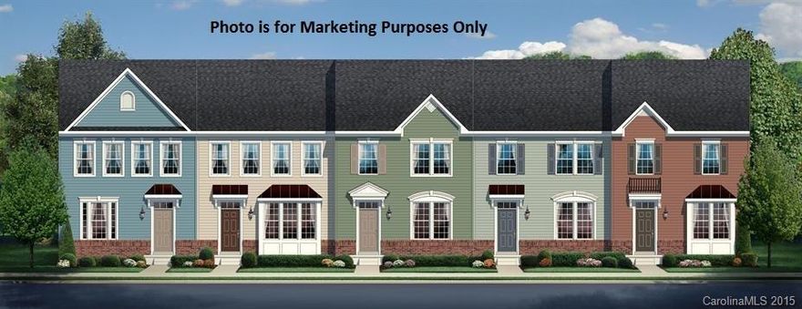 Great townhome opportunity in Bryant Park!  3 bedrooms, 2.5 bathrooms offering over 1400 sq ft!  Close proximity to uptown.  Lots of upgrades included in the base price -- and still time to customize you new home.