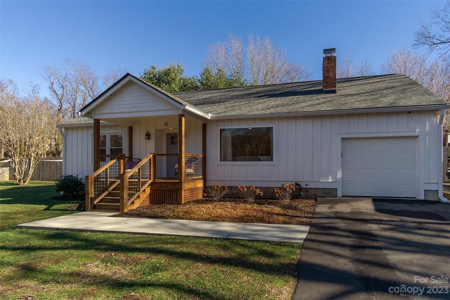 Welcome to 51 Pine Circle, a charming oasis in the heart of Black Mountain, NC. This updated single-level home seamlessly blends modern comforts with timeless appeal. The property boasts ample storage, ensuring a clutter-free living experience. Step outside to discover a fenced backyard, a perfect retreat featuring a relaxing hot tub. Parking is a breeze with a convenient single car attached garage, additional spaces, and full RV hookups, catering to both daily needs and adventurous spirits. Embrace the tranquility of this thoughtfully designed residence, where every detail has been carefully curated to create a harmonious blend of style and functionality. Just minutes away, Black Mountain's charming downtown beckons with its vibrant shops and restaurants, adding an extra layer of convenience and community to this idyllic lifestyle. Your dream home awaits in the picturesque setting of 51 Pine Circle, promising a seamless fusion of urban amenities and small-town charm.