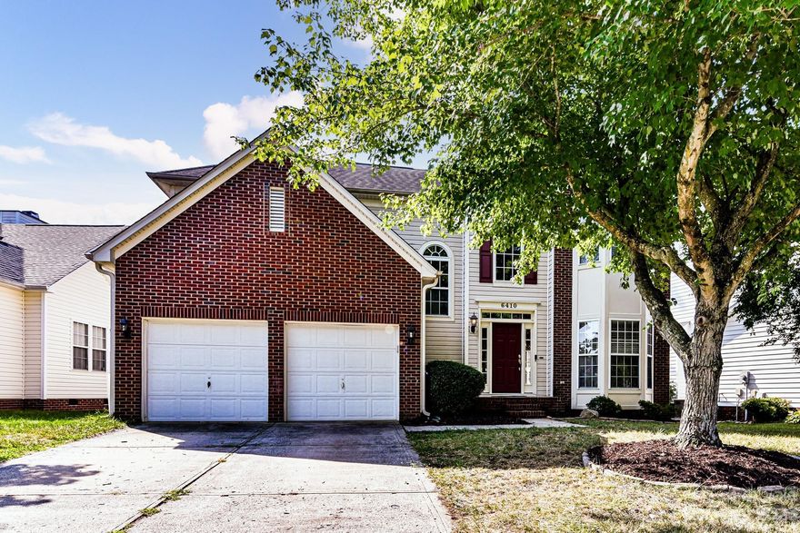 Lovely home in the desirable Highland Creek neighborhood with a beautiful pond view to be enjoyed from the back deck! This gem has 3 bedrooms and 2.5 bathrooms, with ample room for entertaining downstairs between the living room, dining room, and family room! Updated tile in the primary bathroom and the kitchen, granite countertops, 2 story foyer with winding staircase, 2 story family room with sunlights and fireplace, bay windows in living room and primary bedroom, tray ceilings in dining room and primary bedroom, paver patio overlooking pond, and more! Close and convenient to shopping, schools, restaurants, groceries, etc. but tucked away so you don't have to put up with the noise! Highland Creek is an amazing master planned community with multiple parks, playgrounds, miles of walking trails, pools, sport courts, etc.