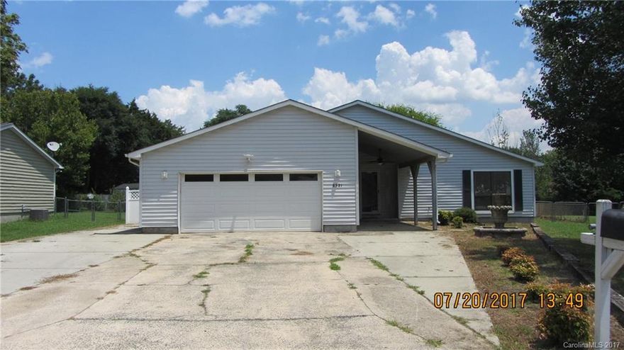 Hard to find large ranch! Roof in 2010.  Newer kitchen cabinets.  New carpet. Tile floors in the kitchen and baths. In-ground pool has a new liner and new pump and is fenced in.  Yard extends beyond the fence. Sun-room was converted into the 4th bedroom, but can be opened up to the great room if wanted.  Oversized 2 car garage and extended parking pad