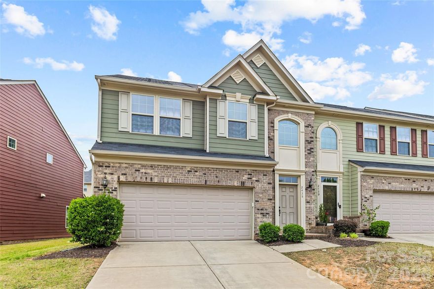 Welcome to Bryant Park living on Charlotte’s fast-growing west side. This 3-bedroom end-unit townhome delivers the space, convenience and lifestyle buyers want, complete with an attached 2-car garage and a bright, open main level designed for everyday living and easy entertaining. The kitchen features granite countertops, upgraded cabinetry and stainless steel appliances, opening naturally to the dining and living areas with engineered hardwoods throughout the main floor. Upstairs, all bedrooms are thoughtfully positioned together, including a spacious primary suite with dual vanities, a soaking tub, separate walk-in shower and generous closet space. As an end unit, the home enjoys added privacy, natural light and a more residential feel than typical interior townhomes. New AC in 2025 and all new interior paint in 2026! The location is the real win: minutes to Uptown, Wesley Heights, FreeMoreWest, Bank of America Stadium, restaurants, breweries, coffee shops and neighborhood favorites like Rhino Market, Que Fresa, Pinky’s, Platform Coffee, Town Brewing and Legion Brewing. With quick access to I-77, I-85 and the airport side of town, this move-in-ready townhome offers a low-maintenance lifestyle in one of Charlotte’s most convenient urban-edge locations. Seller offering $5,000 towards paid closing costs with acceptable offer!