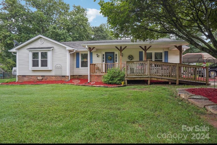 BRAND NEW Roof & HVAC. Windows have a 20 year transferrable warranty. Welcome to the perfect blend of convenience and tranquility in this 3-bed, 2-bath home that truly has it all. You’ll be welcomed by an open floor plan featuring bright, airy, vaulted ceilings in the living room. This split floor plan includes a primary bedroom w/ en-suite bathroom. Enjoy beautiful hardwood floors complemented by spacious bedrooms and ample closet space. Step into the sunroom, which is both heated and cooled, leading to a stunning outdoor space complete with a pool and a fantastic deck—perfect for grilling, swimming, dining, or simply relaxing with family and friends. Large, fenced-in backyard. Located near a variety of amenities like golf, shopping, dining; this home is just 12 minutes from downtown Kings Mountain, 15 minutes from the Fuse District, 32 minutes from CLT, mere minutes from the breathtaking Crowders Mountain State Park. Don’t miss out on this incredible opportunity! Motivated Seller!
