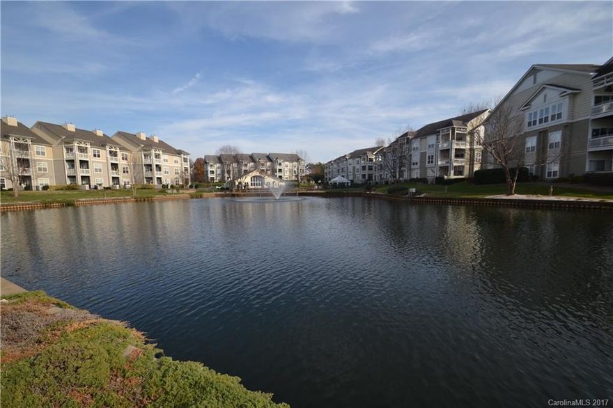 Beautiful End Unit, 2nd floor condo. Waterview, largest cypress point floor plan. Convenient to I-77 and Birkdale shopping! Amenities include: Pool, Private Marina, Tennis Courts, Fitness Room, Clubhouse and Playgrounds. No pets allowed over 30lbs as per the HOA Enforced rules. 1 CAR GARAGE INCLUDED