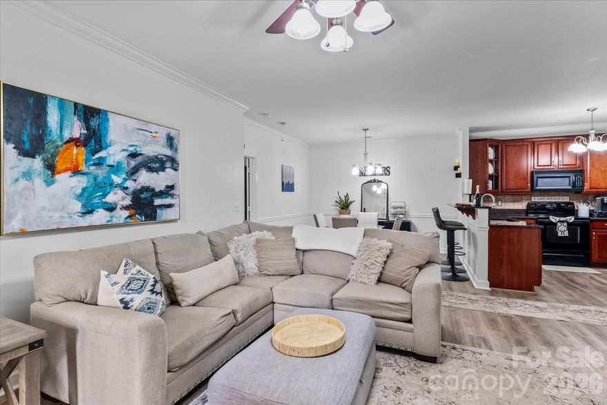 Welcome to this beautifully updated, move-in-ready 2-bedroom, 2 full bathroom plus office/flex room condo(with a garage!) located in the highly sought-after Alexander Chase community in the heart of Cornelius. This second-floor unit features secure interior building access from both the front and rear (locked entry doors), abundant parking, and a coveted garage located directly across from the back entrance for added convenience.
Enjoy the outdoors on the covered porch with a private storage closet. Inside, the condo has been freshly painted and features wide plank luxury vinyl flooring throughout — no carpet. Key Features include 2 Bedrooms | 2 Full Bathrooms, Office/flex room (for remote work, guests, or hobbies), Rare Garage + Ample Parking, Covered Porch with Storage Closet, Fresh Interior Paint (2024), Luxury Vinyl Plank Flooring throughout, Generous Primary Suite with Walk-in Closet, & an Open-Concept Living/Dining Area. Community Amenities include Pool & Clubhouse, Fitness Center with New Equipment (2023), Sidewalks + Direct Access to McDowell Creek Greenway, Regular Social Events (Yoga, Pancake Breakfasts, etc.)
Conveniently located less than 10 minutes from Birkdale Village, multiple parks, and Lake Norman boat access. Close to shopping, dining, and top-rated schools. Don't miss this low-maintenance lifestyle opportunity in one of Cornelius' most desirable communities! Newer Kitchen Refrigerator does convey.