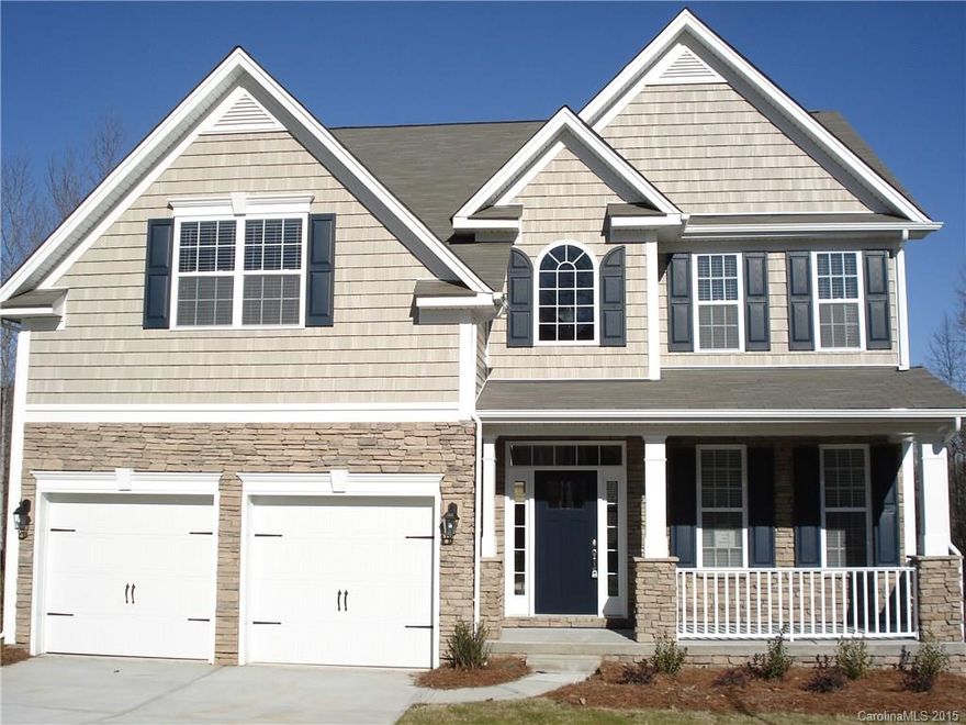 Be the first to live in this beautiful 4 bedroom, 3 bath home.  Front Porch, Hardwood, Granite, Fireplace, Deck, main floor bedroom and full bath, 2nd floor laundry - WOW - this house is gorgeous! Enjoy the community POOL, TENNIS, and PLAYGROUND. The yard is just right - not too big - not too small!